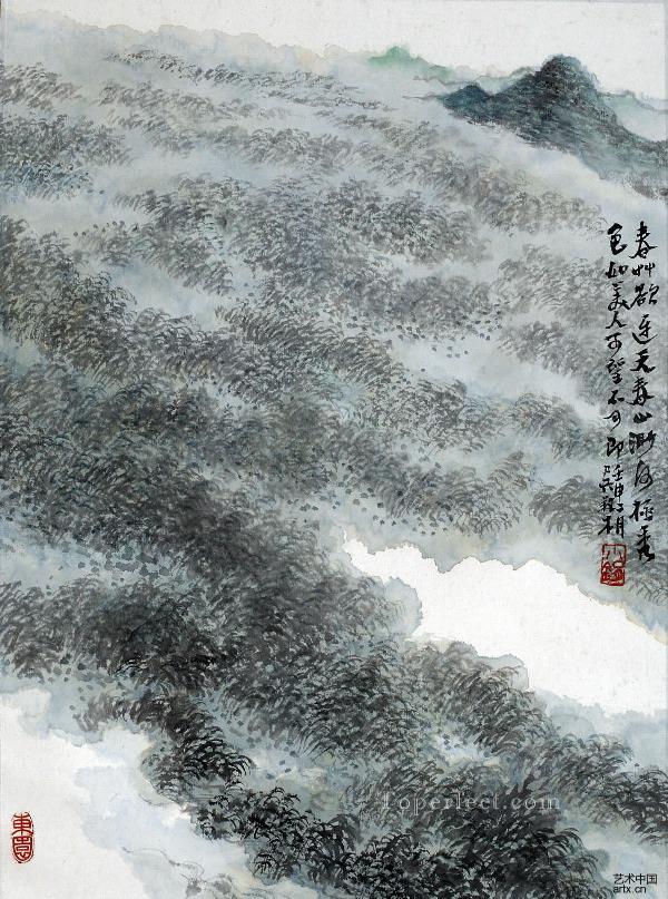 Wu yangmu 4 old Chinese Oil Paintings